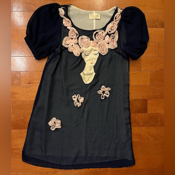 Adorable Whimsical Face Dress! - Picture 1 of 8